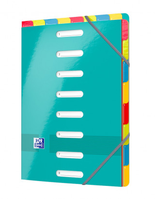 Trieur Oxford Color Life - A4 - 8 Positions - Double entrée - Carte pelliculée - Couleurs assorties - 400037182_1300_1595244677