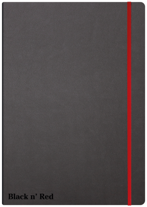 Oxford Black n' Red A4 Hardback Casebound Business Journal Ruled & Numbered 144 Page Black -  - 400038675_1100_1686089581