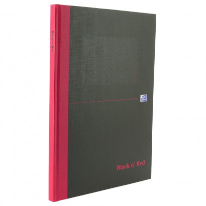 Black nRed Cahier lign/é A4 /à couverture rigide Noir//rouge