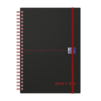 OXFORD Black n' Red Notebook - A5 - Polypropylene Cover - Twin-wire - 5mm Squares - 140 Pages - SCRIBZEE Compatible - Black - 400047656_1300_1677242080 - OXFORD Black n' Red Notebook - A5 - Polypropylene Cover - Twin-wire - 5mm Squares - 140 Pages - SCRIBZEE Compatible - Black - 400047656_1100_1676945902