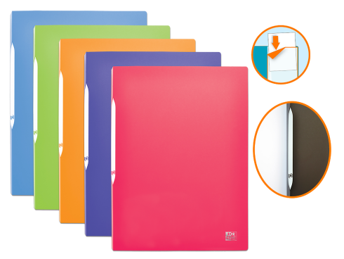 OXFORD STAND UP DISPLAY BOOK - A4 - 80 pockets - Polypropylene - Assorted colors - 400050112_1200_1686093268