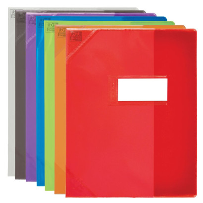 OXFORD STRONG LINE EXERCISE BOOK COVER - 17X22 - PVC - 150µ - Translucent - Assorted colors - 400050951_1200_1677191614
