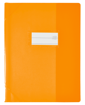 OXFORD STRONG LINE EXERCISE BOOK COVER - 17X22 - PVC - 150µ - Translucent - Orange - 400050956_1100_1686137466