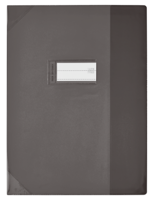 OXFORD STRONG LINE EXERCISE BOOK COVER - A4 - PVC - 150µ -Translucent - Black - 400051021_1100_1686137502