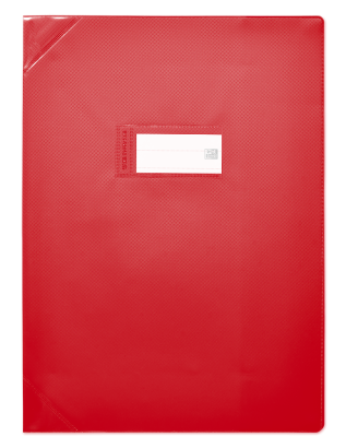 OXFORD STRONG LINE EXERCISE BOOK COVER - 24X32 - PVC - 150µ - Opaque - Red - 400051144_1100_1686137707
