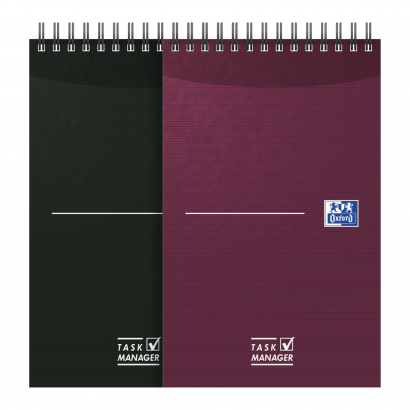 OXFORD Office Essentials Task Manager - 12,5x20cm - Soft Card Cover - Twin-wire - 140 Pages - Specific Ruling - Assorted Colours - 400055727_1400_1654590535 - OXFORD Office Essentials Task Manager - 12,5x20cm - Soft Card Cover - Twin-wire - 140 Pages - Specific Ruling - Assorted Colours - 400055727_1200_1654590520