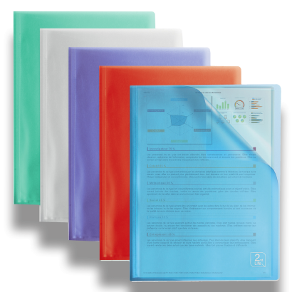 OXFORD 2ND LIFE DISPLAY BOOK - A4 - 40 pockets - Polypropylene - Translucent - Assorted colors - 400059343_1200_1710518594