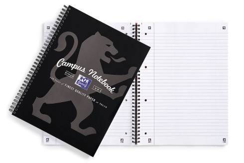 Oxford Campus A4+ Card Cover Wirebound Notebook Ruled with Margin 140 Pages Black -  - 400066528_1200_1677204800 - Oxford Campus A4+ Card Cover Wirebound Notebook Ruled with Margin 140 Pages Black -  - 400066528_1500_1677163867