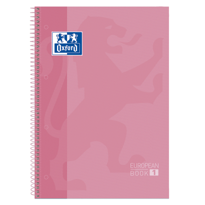 OXFORD CLASSIC Europeanbook 1 - A4+ - Tapa Extradura - Cuaderno espiral microperforado - 1 Línea - 80 Hojas - SCRIBZEE - ROSA CHICLE - 400078124_1100_1686201224
