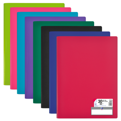 OXFORD MEMPHIS DISPLAY BOOK - A4 - 30 pockets - Polypropylene - Assorted colors - 400085554_1200_1686129388