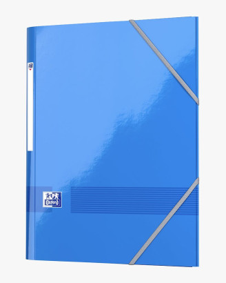 Oxford Color Life 3-Flaps Folder - A4 - with elastic - Laminated Cardboard - Blue - 400092947_1100_1676970224