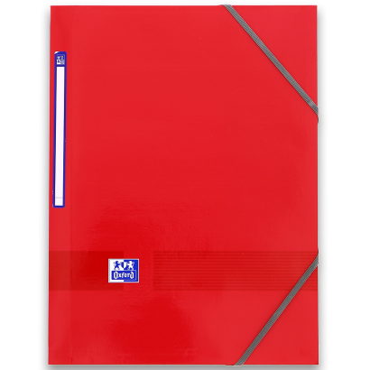 Oxford Color Life 3-Flaps Folder - A4 - with elastic - Laminated Cardboard - Red - 400092949_1100_1686102175