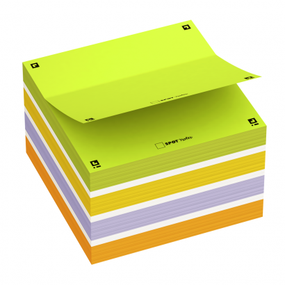 OXFORD Spot Notes Sticky Note Cube - 7,5x7x5cm - Plain - 450 Sheets - SCRIBZEE® Compatible - Assorted Colours - 400096789_1301_1610012021 - OXFORD Spot Notes Sticky Note Cube - 7,5x7x5cm - Plain - 450 Sheets - SCRIBZEE® Compatible - Assorted Colours - 400096789_1300_1610012016