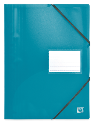 OXFORD SCHOOL LIFE DISPLAY BOOK - A4 - 40 pochettes - Polypropylene - Translucent - Elasticated - Blue - 400112123_1100_1686093172