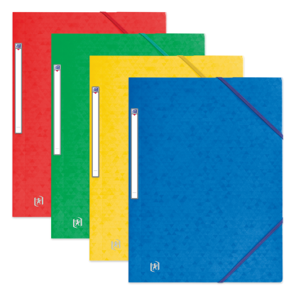 OXFORD TOP FILE+ 3-FLAP FOLDER - 24x32 - With elastic - Cardboard - Assorted colors - 400114311_1201_1710518360