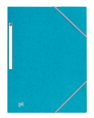 OXFORD TOP FILE+ 3-FLAP FOLDER - A4 - with elastic - Cardboard - Light blue - 400114322_1101_1686151241