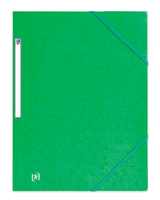 OXFORD TOP FILE+ 3-FLAP FOLDER - A4 - With elastic - Cardboard - Green - 400114344_1101_1686151275