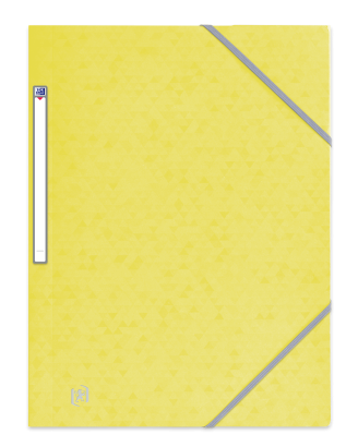 OXFORD TOP FILE+ 3-FLAP FOLDER - A4 - with elastic - Cardboard - Pastel yellow - 400114346_1101_1686151265