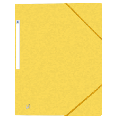 CHEMISE A ÉLASTIQUES OXFORD TOP FILE+ - A4 - sans rabats - Carte - Jaune - 400114354_1100_1709205511