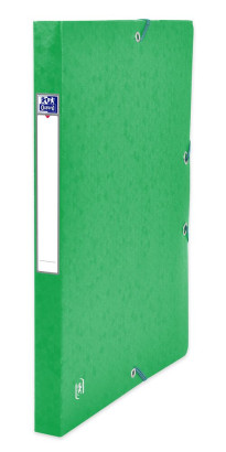 OXFORD TOP FILE+ FILING BOX - 24X32 - 25 mm spine - With elastic - Cardboard - Green - 400114366_1300_1677203081