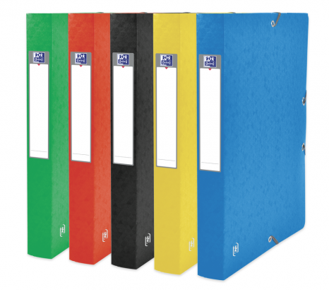 OXFORD TOP FILE+ FILING BOX - 24X32 - 40mm spine - With elastic - Cardboard - Assorted colors - 400114367_1400_1623943230