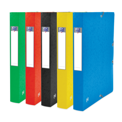 OXFORD TOP FILE+ FILING BOX - 24X32 - 40mm spine - With elastic - Cardboard - Assorted colors - 400114367_1400_1709630074