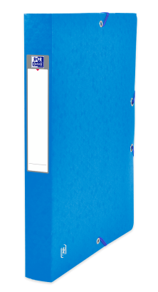 OXFORD TOP FILE+ FILING BOX - 24X32 - 40 mm spine - With elastic - Cardboard - Blue - 400114368_1300_1686149917
