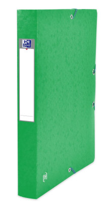 OXFORD TOP FILE+ FILING BOX - 24X32 - 40 mm spine - With elastic - Cardboard - Green - 400114373_1300_1677203088