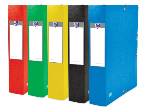 OXFORD TOP FILE+ FILING BOX - 24X32 - 60mm spine - With elastic - Cardboard - Assorted colors - 400114375_1400_1686149848