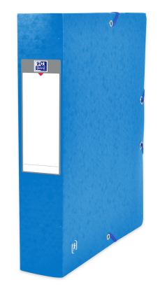 OXFORD TOP FILE+ FILING BOX - 24X32 - 60 mm spine - With elastic - Cardboard - Blue - 400114376_1300_1685150438
