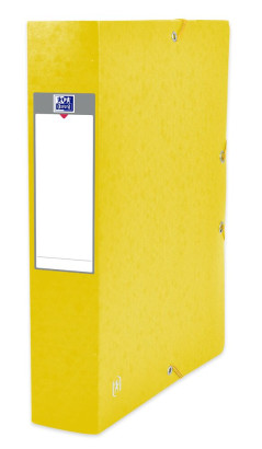 OXFORD TOP FILE+ FILING BOX - 24X32 - 40mm spine - With elastic - Cardboard - Yellow - 400114377_1300_1677203096