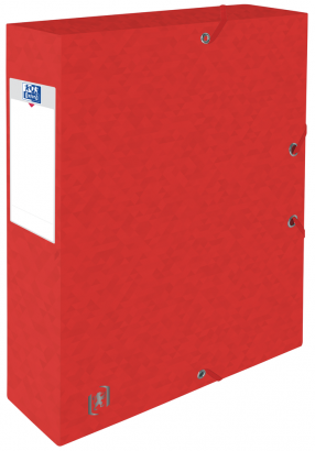 OXFORD TOP FILE+ FILING BOX - 24X32 - 40mm spine - With elastic - Cardboard - Red - 400114380_1100_1562340714