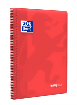 OXFORD easyBook® NOTEBOOK - A4 - Polypro cover with pockets - Twin-wire - Seyès Squares- 160 pages - SCRIBZEE ® Compatible - Assorted colours - 400114563_1301_1553285340
