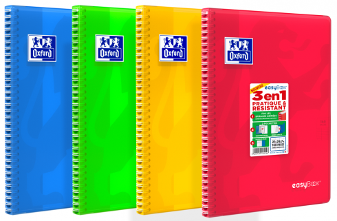 OXFORD easyBook® NOTEBOOK - A4 - Polypro cover with pockets - Twin-wire - Seyès Squares- 160 pages - SCRIBZEE ® Compatible - Assorted colours - 400114563_1301_1553285340 - OXFORD easyBook® NOTEBOOK - A4 - Polypro cover with pockets - Twin-wire - Seyès Squares- 160 pages - SCRIBZEE ® Compatible - Assorted colours - 400114563_1302_1553285347 - OXFORD easyBook® NOTEBOOK - A4 - Polypro cover with pockets - Twin-wire - Seyès Squares- 160 pages - SCRIBZEE ® Compatible - Assorted colours - 400114563_1303_1553285356 - OXFORD easyBook® NOTEBOOK - A4 - Polypro cover with pockets - Twin-wire - Seyès Squares- 160 pages - SCRIBZEE ® Compatible - Assorted colours - 400114563_1300_1553285364 - OXFORD easyBook® NOTEBOOK - A4 - Polypro cover with pockets - Twin-wire - Seyès Squares- 160 pages - SCRIBZEE ® Compatible - Assorted colours - 400114563_1400_1553285371 - OXFORD easyBook® NOTEBOOK - A4 - Polypro cover with pockets - Twin-wire - Seyès Squares- 160 pages - SCRIBZEE ® Compatible - Assorted colours - 400114563_2301_1561126682 - OXFORD easyBook® NOTEBOOK - A4 - Polypro cover with pockets - Twin-wire - Seyès Squares- 160 pages - SCRIBZEE ® Compatible - Assorted colours - 400114563_2302_1561126677 - OXFORD easyBook® NOTEBOOK - A4 - Polypro cover with pockets - Twin-wire - Seyès Squares- 160 pages - SCRIBZEE ® Compatible - Assorted colours - 400114563_2300_1553285491 - OXFORD easyBook® NOTEBOOK - A4 - Polypro cover with pockets - Twin-wire - Seyès Squares- 160 pages - SCRIBZEE ® Compatible - Assorted colours - 400114563_2303_1553285496 - OXFORD easyBook® NOTEBOOK - A4 - Polypro cover with pockets - Twin-wire - Seyès Squares- 160 pages - SCRIBZEE ® Compatible - Assorted colours - 400114563_1304_1553285572 - OXFORD easyBook® NOTEBOOK - A4 - Polypro cover with pockets - Twin-wire - Seyès Squares- 160 pages - SCRIBZEE ® Compatible - Assorted colours - 400114563_1401_1553285583