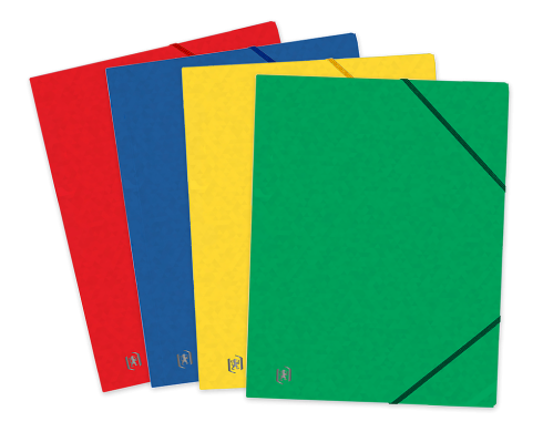 OXFORD TOP FILE+ 3-FLAP FOLDER - 17x22 - With elastic - Cardboard - Assorted colors - 400114718_1201_1686141818
