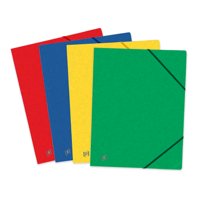 OXFORD TOP FILE+ 3-FLAP FOLDER - 17x22 - With elastic - Cardboard - Assorted colors - 400114718_1201_1709026585