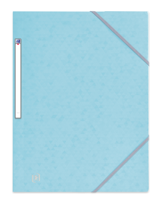 OXFORD TOP FILE+ 3-FLAP FOLDER - A4 - With elastic - Cardboard - Pastel blue - 400115265_1101_1686151279