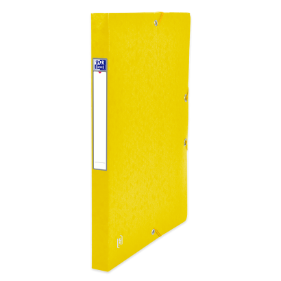 OXFORD TOP FILE+ FILING BOX - 24X32 - 25 mm spine - With elastic - Cardboard - Yellow - 400115362_1300_1701193465