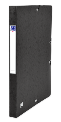 OXFORD TOP FILE + SAMMELBOX - A4 - Rückenbreite 25mm - Eckspannerverschluss - 3 Einschlagklappen - Beschriftungsschild - Schwarz - 400115363_1300_1686149907