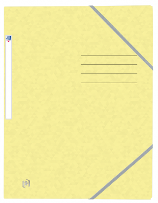OXFORD Top File+ farde à rabat et à élastique - A4 - jaune pastel - 400116357_1100_1566468483