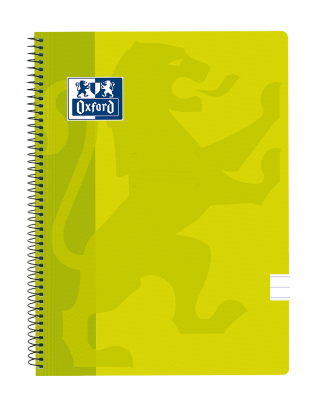 OXFORD CLASSIC Cuaderno espiral - Fº - Tapa de plástico - Espiral - 1 Línea con margen - 80 Hojas - LIMA - 400121853_1100_1701088968
