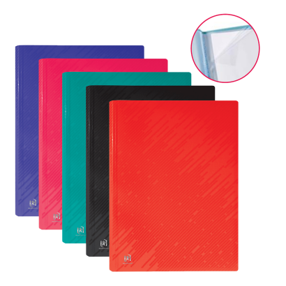 OXFORD PULSE DISPLAY BOOK - A4 - 20 pockets - Polypropylene - Assorted colors - 400122320_1200_1709025864