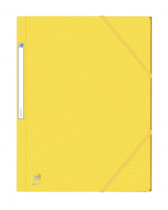 OXFORD EUROFOLIO+ 3-FLAPS FOLDER - A4 - With elastic - Cardboard - Yellow - 400126495_1100_1556810858