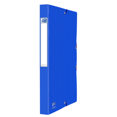 BOITE OXFORD EUROFOLIO+ - 24X32 - A elastique - Dos de 25mm - Carte - Bleu - 400126540_1300_1701185741
