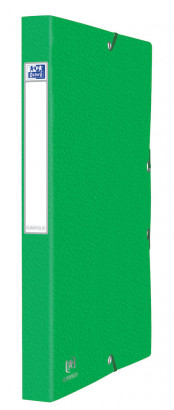 OXFORD EUROFOLIO+ FILING BOX - 24X32 - With elastic - 25mm spine - Cardboard - Green - 400126546_1100_1557151178