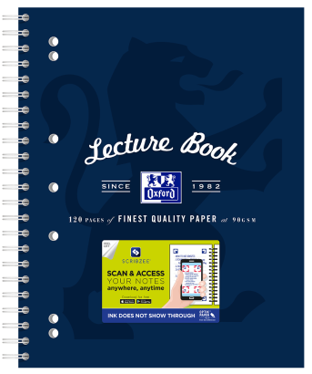 OXFORD LECTURE BOOK - A4+ - Polypropylene Cover - Twin Wire - 120pages- 8mm ruled with margin - 400128534_1100_1686092244 - OXFORD LECTURE BOOK - A4+ - Polypropylene Cover - Twin Wire - 120pages- 8mm ruled with margin - 400128534_1101_1686092247