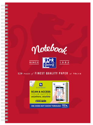 OXFORD NOTEBOOK - A4 -  Laminated Board Cover - Twin Wire - 120pages- 8mm ruled with margin - 400128535_1100_1686092248 - OXFORD NOTEBOOK - A4 -  Laminated Board Cover - Twin Wire - 120pages- 8mm ruled with margin - 400128535_1101_1686092250
