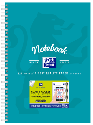 OXFORD NOTEBOOK - A4 -  Laminated Board Cover - Twin Wire - 120pages- 8mm ruled with margin - 400128536_1100_1686092255 - OXFORD NOTEBOOK - A4 -  Laminated Board Cover - Twin Wire - 120pages- 8mm ruled with margin - 400128536_1101_1686092251