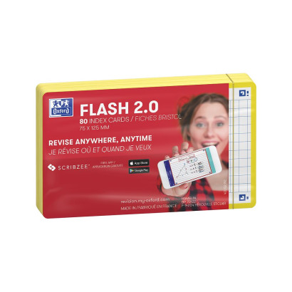 Flashcards FLASH 2.0 OXFORD - 80 cartes 7,5 x 12,5 cm - cadre jaune - petits carreaux - 400133871_1100_1677154966 - Flashcards FLASH 2.0 OXFORD - 80 cartes 7,5 x 12,5 cm - cadre jaune - petits carreaux - 400133871_1300_1677154971 - Flashcards FLASH 2.0 OXFORD - 80 cartes 7,5 x 12,5 cm - cadre jaune - petits carreaux - 400133871_2600_1677155114 - Flashcards FLASH 2.0 OXFORD - 80 cartes 7,5 x 12,5 cm - cadre jaune - petits carreaux - 400133871_2601_1677158674 - Flashcards FLASH 2.0 OXFORD - 80 cartes 7,5 x 12,5 cm - cadre jaune - petits carreaux - 400133871_1301_1677159100