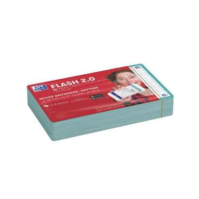 OXFORD FLASH 2.0 flashcards - squared with mint frame, 7,5 x 12,5 cm, pack of 80 - 400133873_1100_1677154976 - OXFORD FLASH 2.0 flashcards - squared with mint frame, 7,5 x 12,5 cm, pack of 80 - 400133873_1300_1677154980